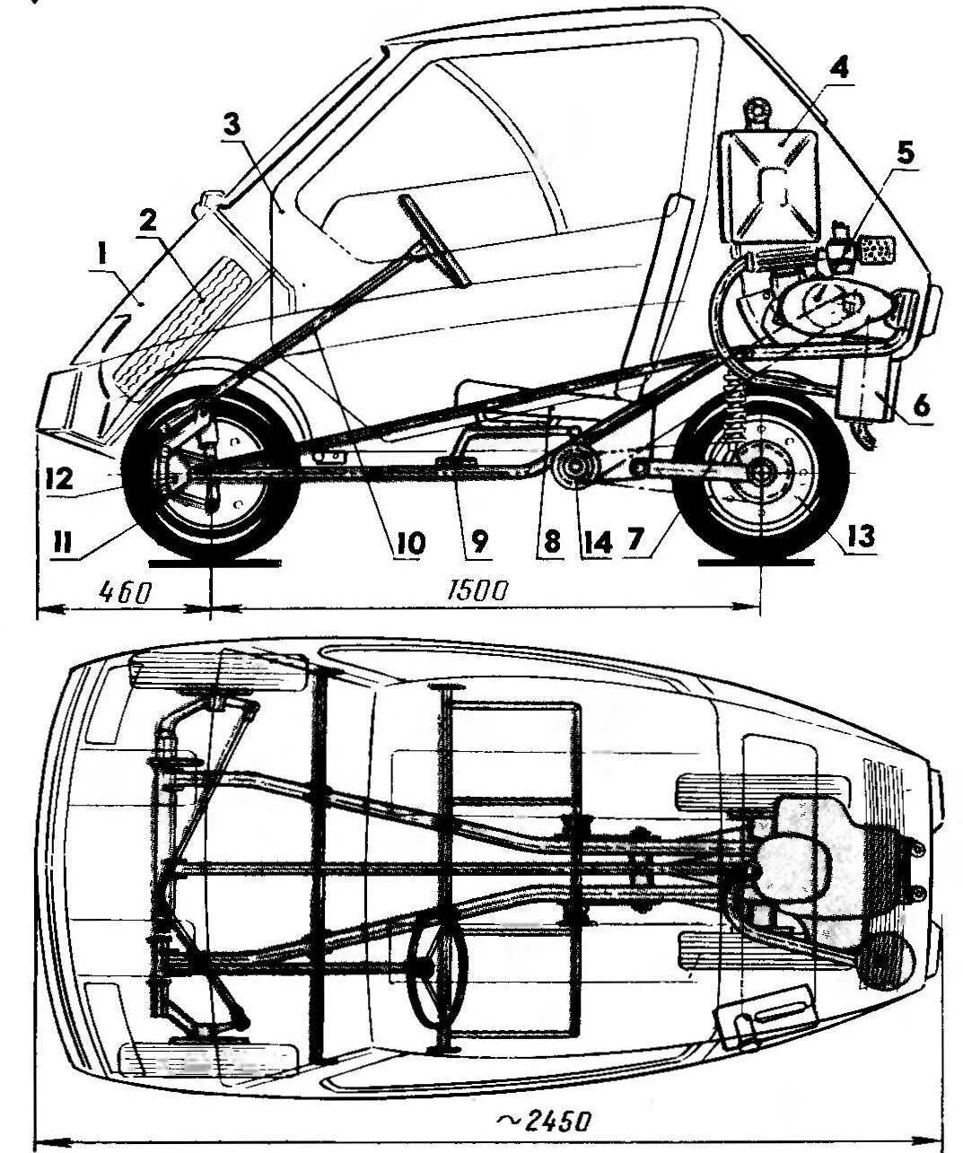 Размеры чертежи мини авто своими руками THE CAR IS A DREAM MODEL CONSTRUCTION