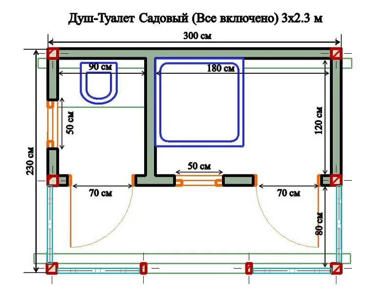 Строительство деревенского туалета своими руками: чертежи, типы, нормы и правила