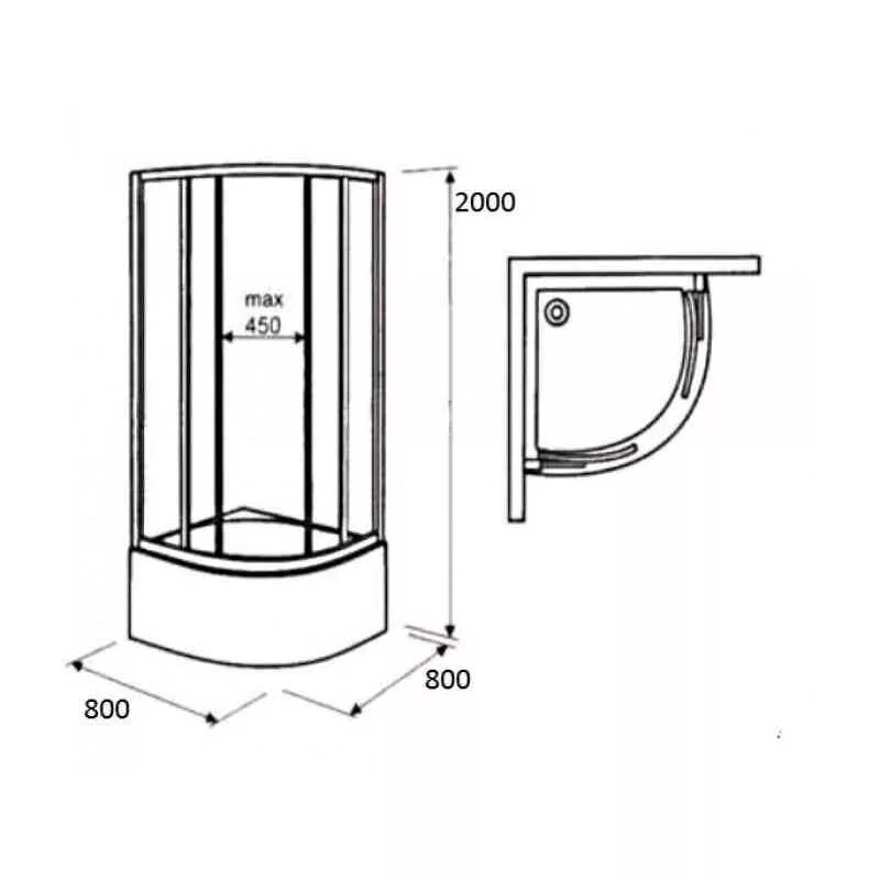 Размеры душевой кабины угловой фото ᐉ TISZA MELY душевая кабина 80*80 см на глубоком поддоне купить в Киеве по выгод