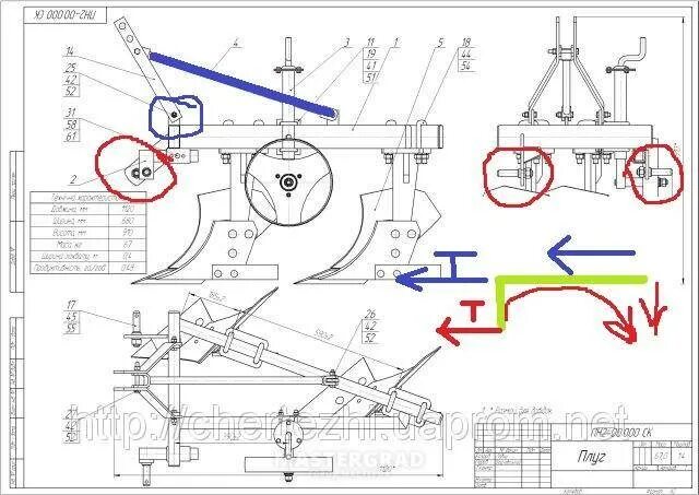 Размеры двухкорпусного плуга для минитрактора самодельного Плуг для минитрактора своими руками чертежи с размерами - CormanStroy.ru