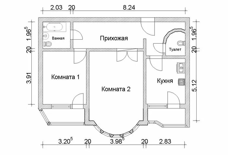 Размеры комнат московской планировки Как сделать "НОРМАЛЬНЫЙ" план квартиры? - 16 ответов форум Babyblog