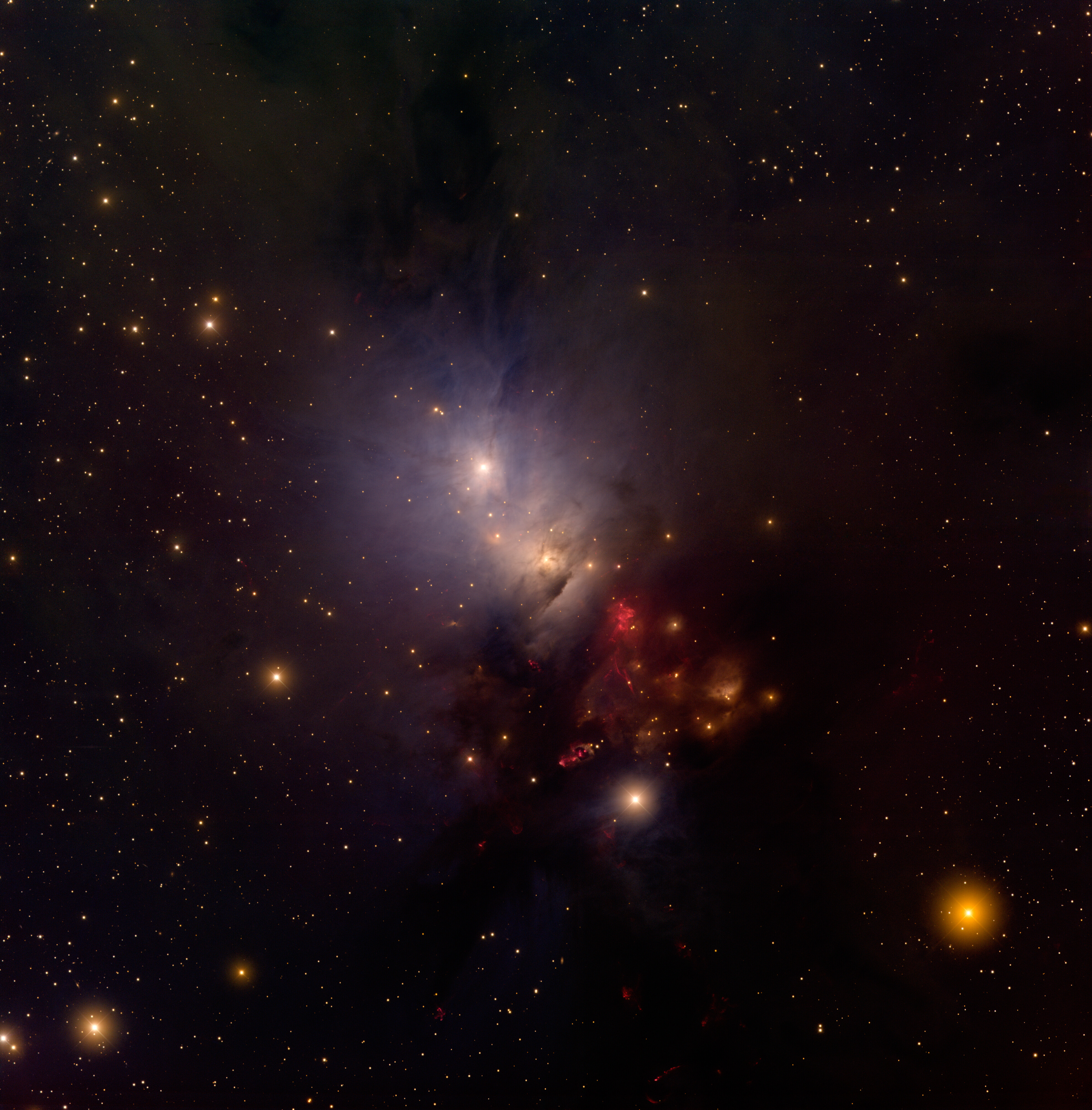 Размеры космоса фото Friends of NASA: Reflection Nebula NGC 1333 in Perseus: Wide-field view Mayall T