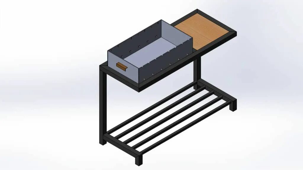 Размеры мангала в стиле лофт Чертеж мангала Outdoor bbq grill, Barbecue design, Industrial furniture