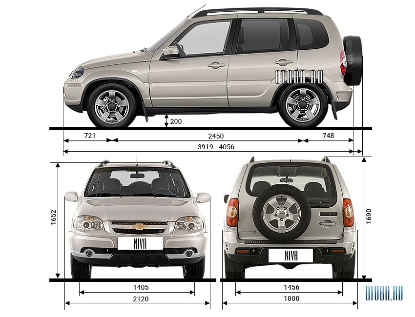 Размеры нива шевроле фото Технические характеристики Нива Шевроле 2002 - 2020 Otoba.ru