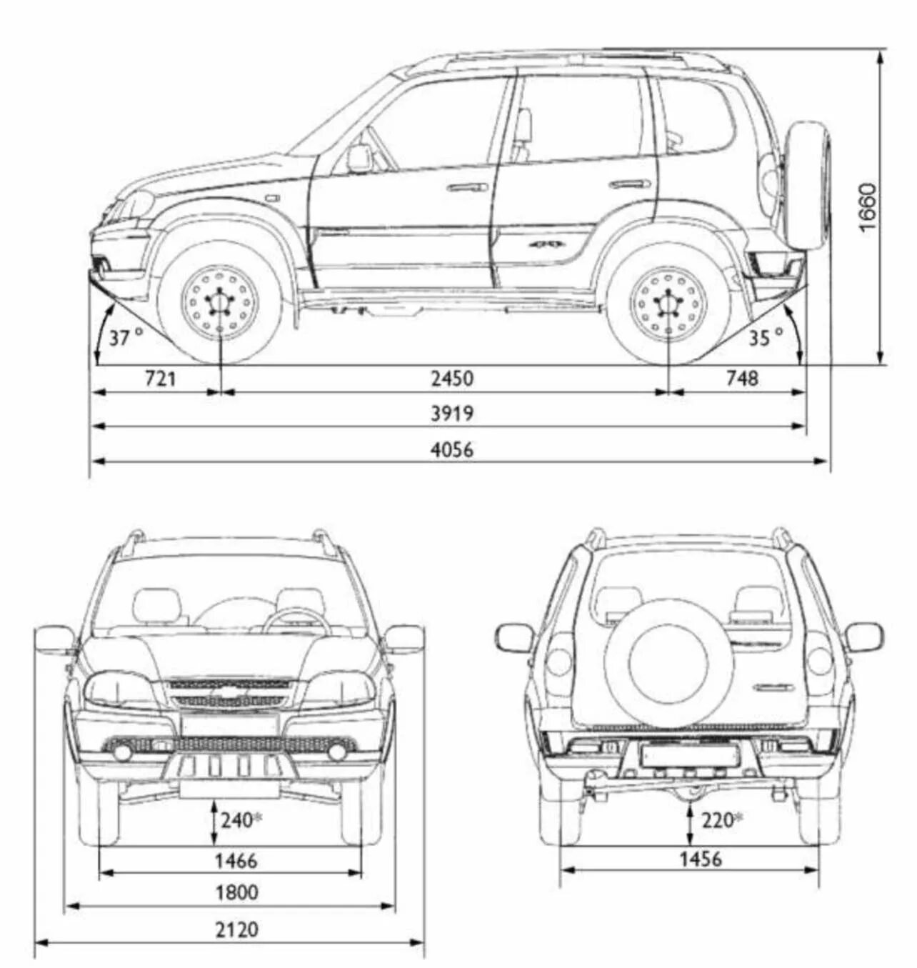 Размеры нива шевроле фото Размеры автомобиля нива шевроле LkbAuto.ru