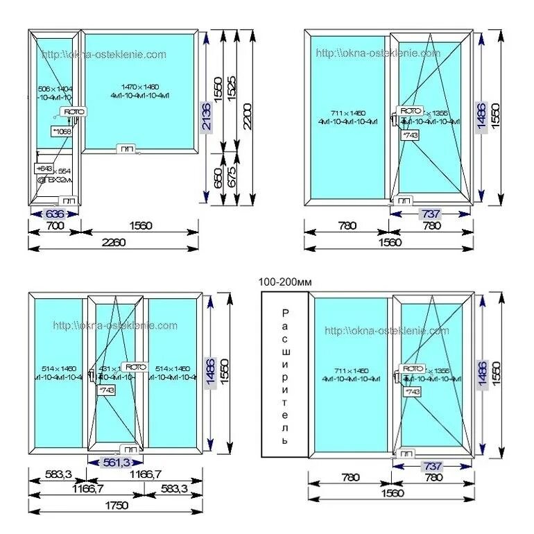 Размеры окон в частном доме фото Готовые окна в размеры и фото - DelaDom.ru