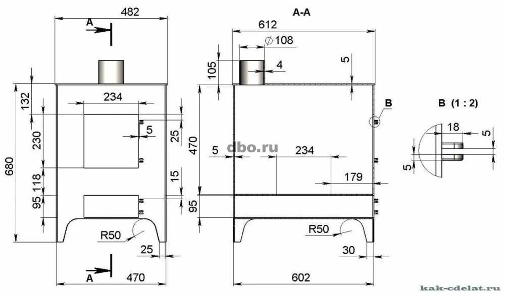 Размеры печки буржуйки для дачи своими руками Печь буржуйка 5мм в Нижнем Новгороде - № 860909 - dbo.ru