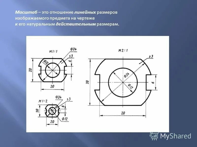 Выбор линейных размеров