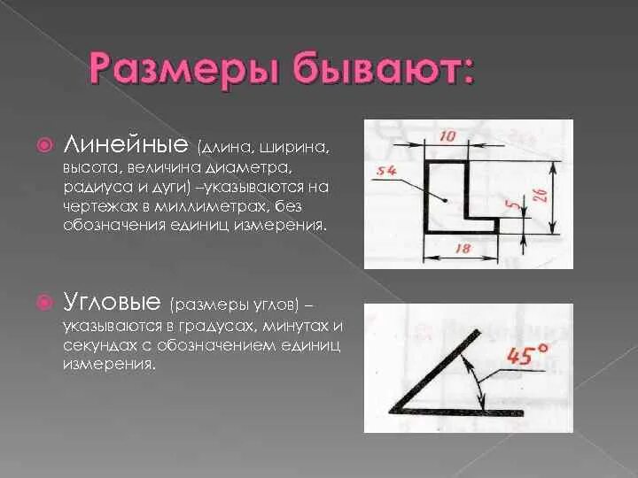 Размеры разделяют на линейные и угловые фото Картинки НА ЧТО УКАЗЫВАЮТ ЛИНЕЙНЫЕ РАЗМЕРЫ