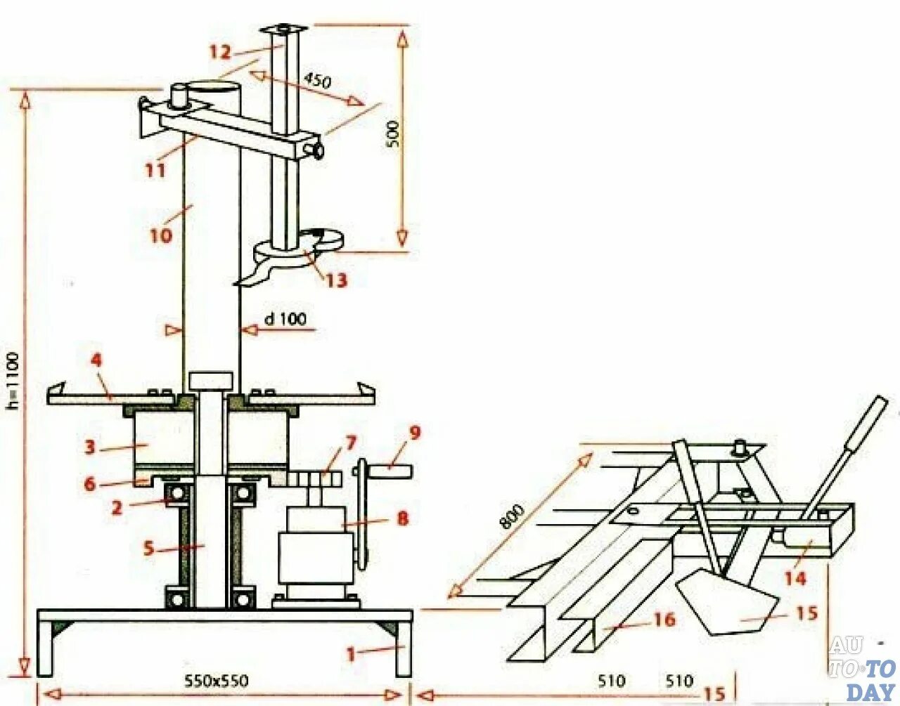 Размеры самодельного шиномонтажного станка CH3F NORDBERG Бустер (Инфлятор) автомат для установки на ШМС, с пистолетом спосо