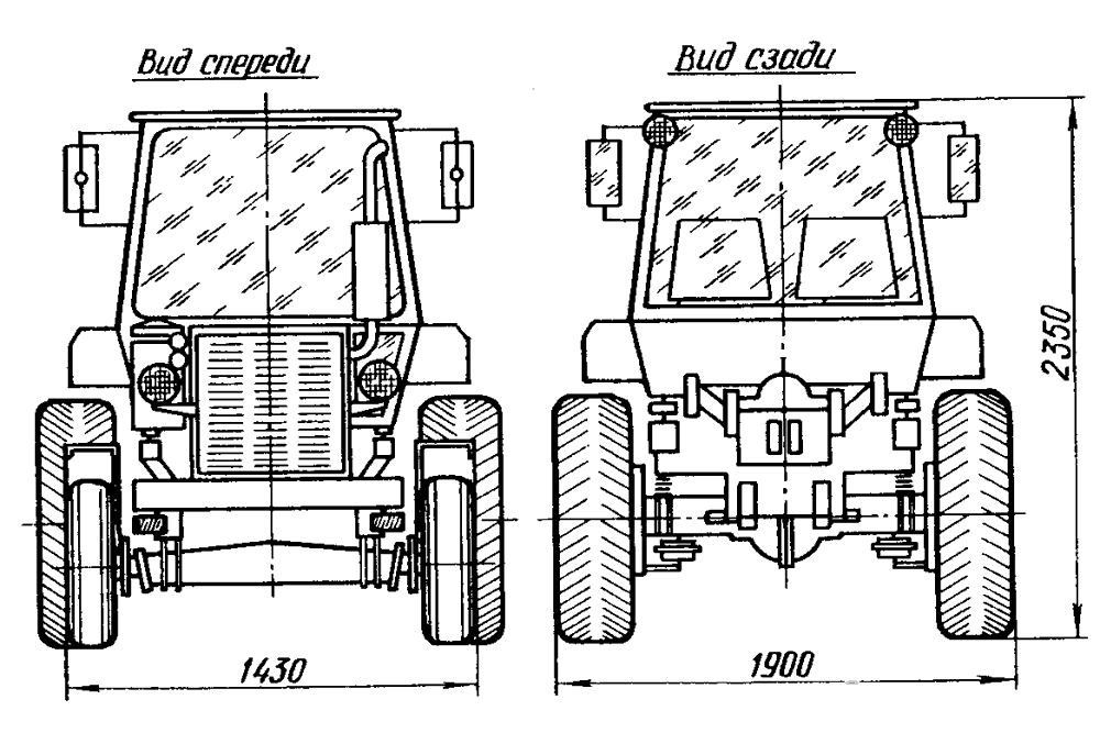 Размеры самодельного трактора Техническая характеристика т 40