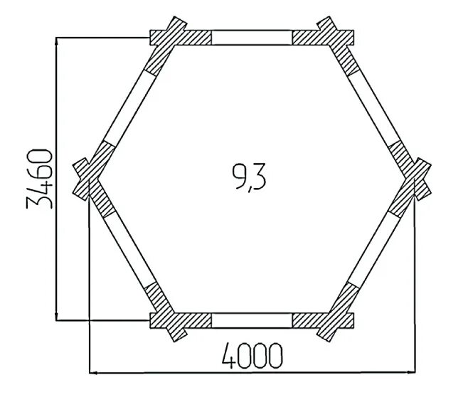 Размеры шестигранной беседки чертежи Беседки : БЕСЕДКА "ГНОМ", / 6 УГЛОВ