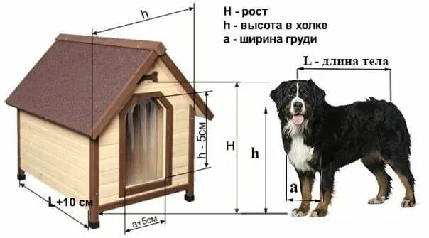 Размеры собачьей будки для средней собаки фото Неактивно