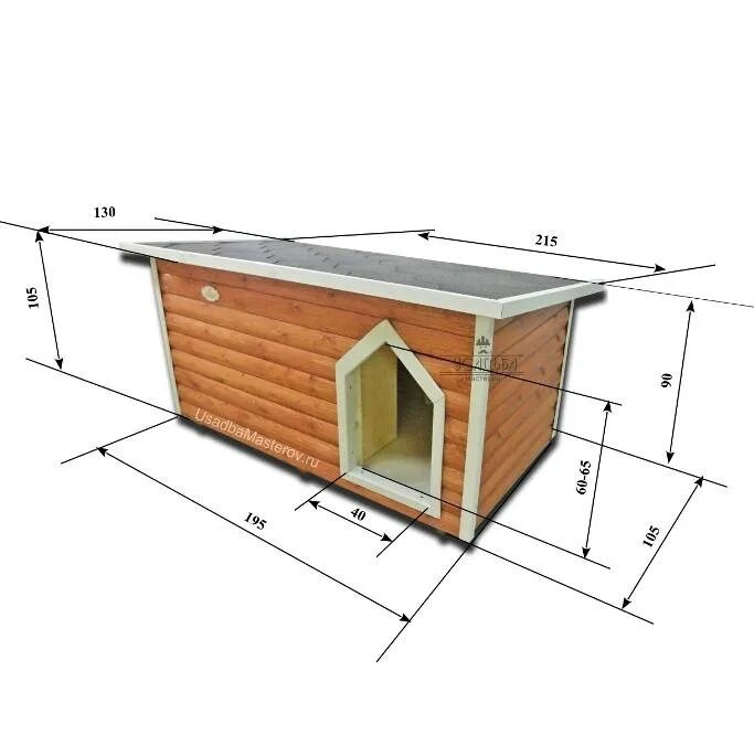 Размеры собачьей будки для средней собаки фото Будка для алабая: размеры
