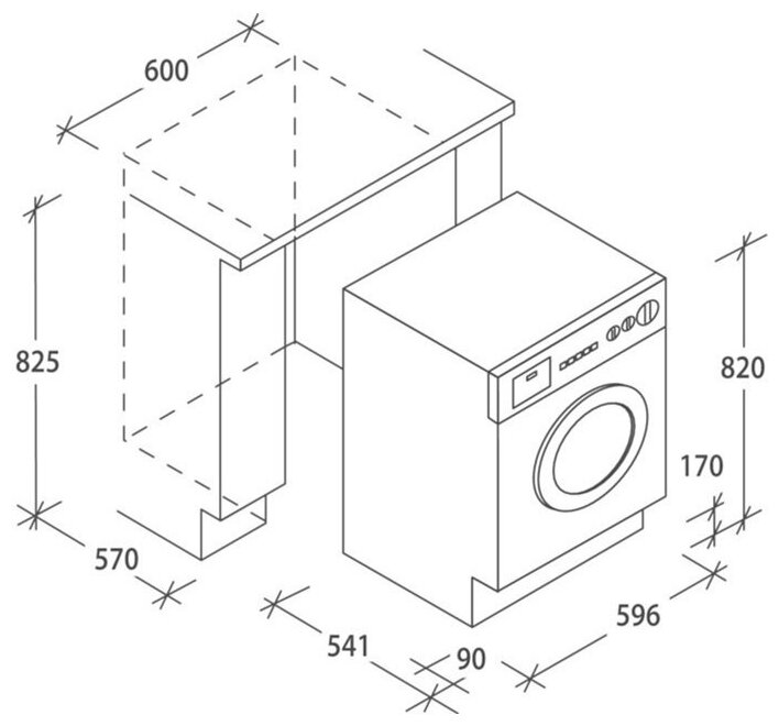 Размеры стиральной машины фото Candy CBDO485TWME/1-S купить в Москве стиральную машину по низкой цене с доставк