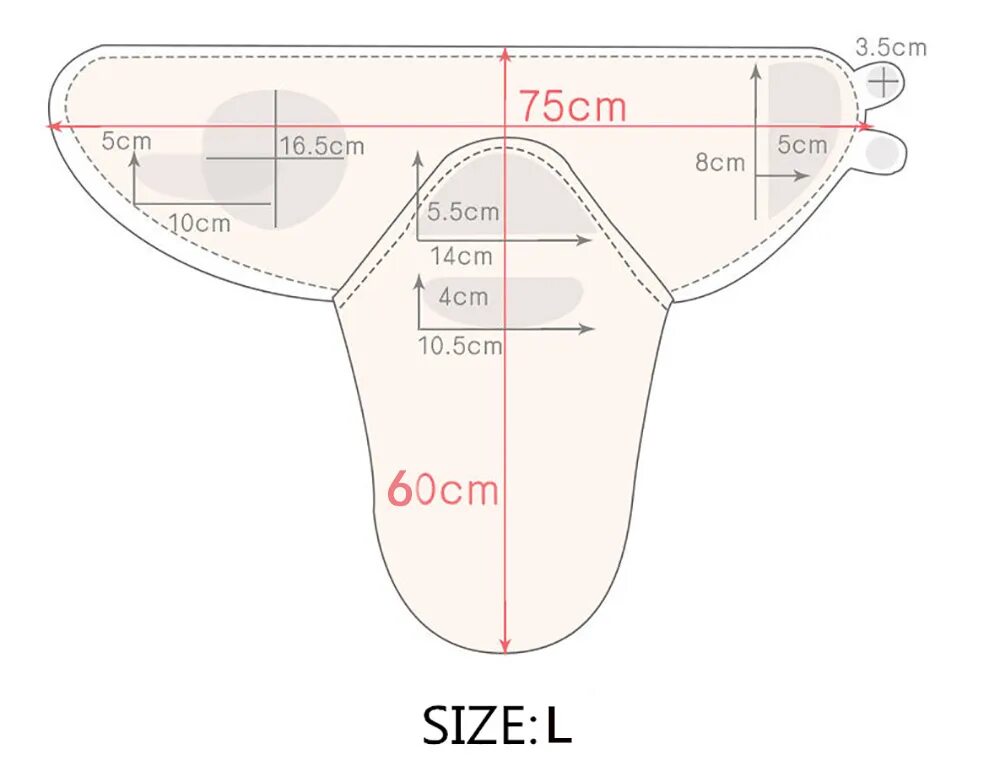 Размеры выкройки для новорожденных Пеленка-кокон - купить в интернет-магазине OZON с быстрой доставкой