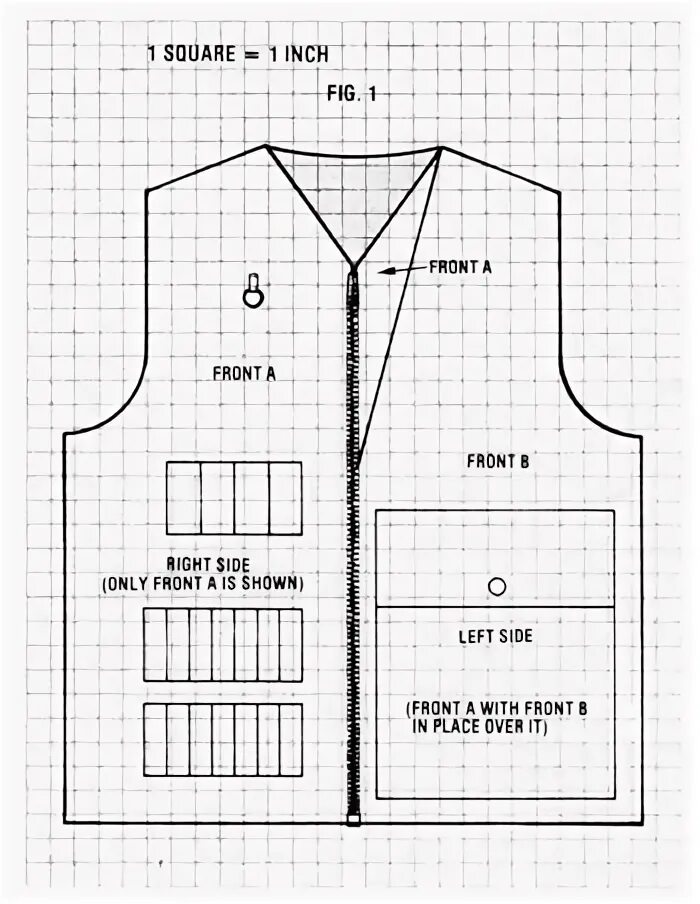 Размеры выкройки мужского жилета A Double-Fronted Hunting Vest Pattern and Sewing Instructions - Mother Earth New