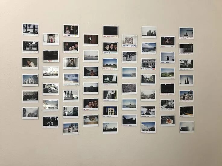 Размещение фото на листе Polaroid wall Diy wall decor for bedroom, Wall decor bedroom, Diy wall decor