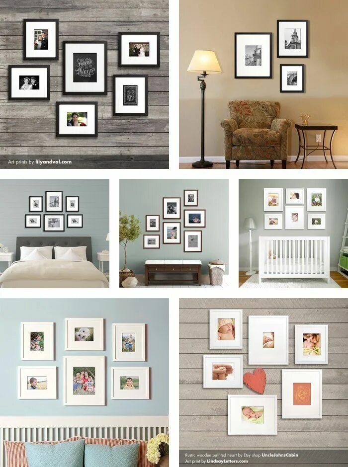 Разместить фото на листе 20+ Gallery Wall Ideas: Bringing together photography, family, and art Family ga