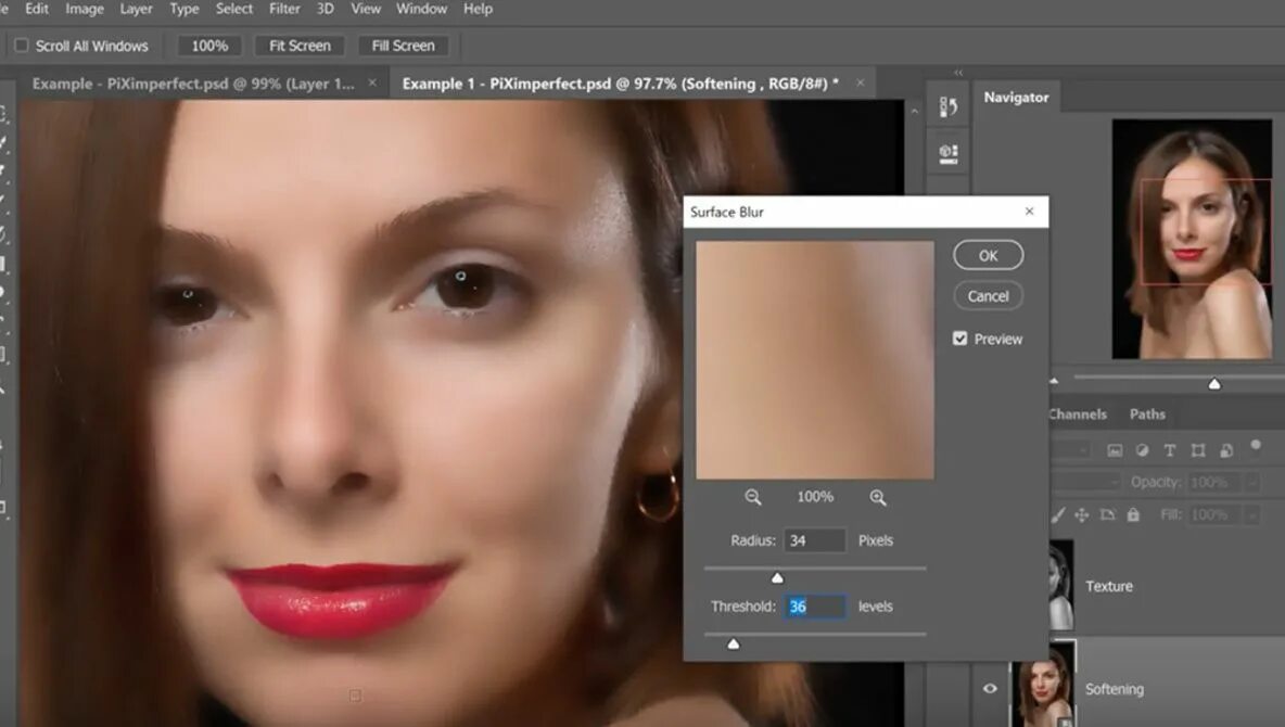 Размыть лицо на фото онлайн The Best Skin Softening Photoshop Action Consejos fotográficos, Blur, Screen