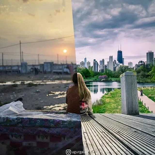 Разная жизнь фото 25 Jarring Photo Collages of People That Live Completely Different Lives Photo, 