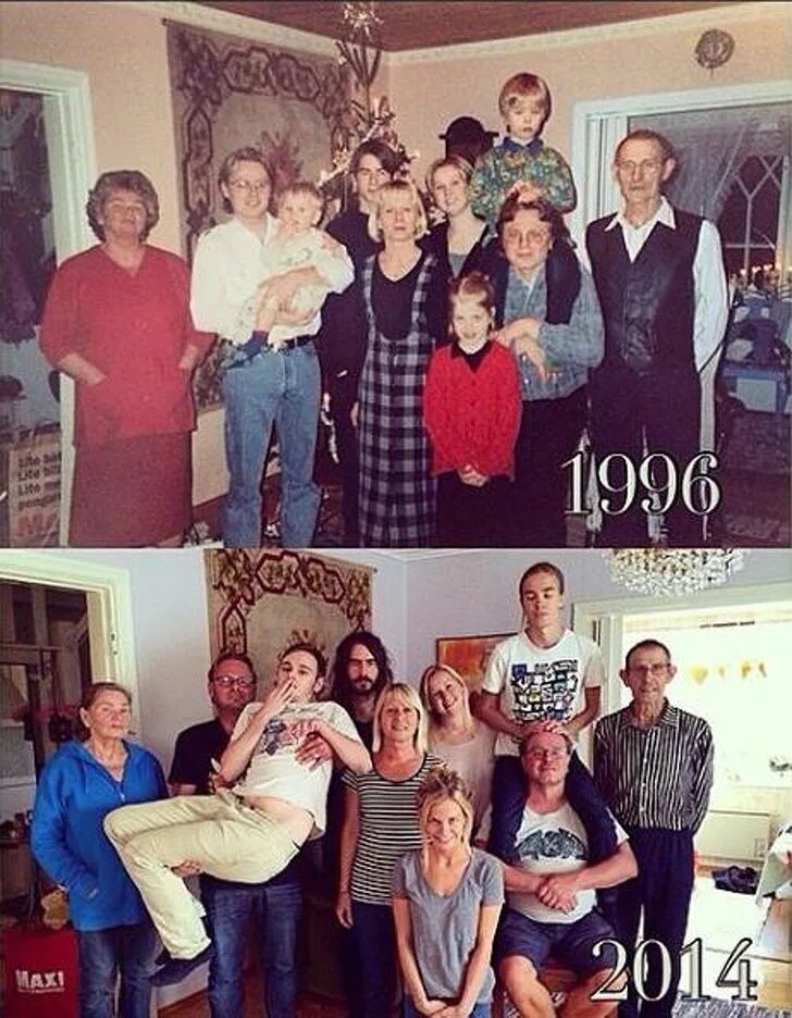 Разница фото 20 лет 10 Pictures Showing How Time Changes - But Love Doesn’t Photo recreation, Childh