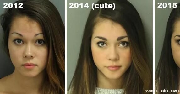 Разница фото 20 лет "Cute Mugshot Girl" Got Arrested Again—Here Are Her New Mugshots Mug shots, Make