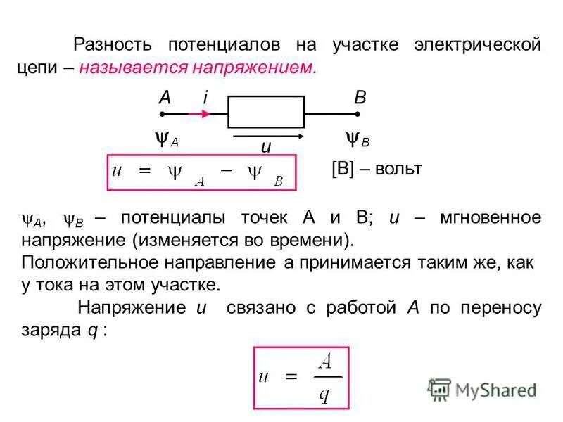 Разность потенциалов электрическая схема Картинки РАЗНОСТЬ ПОТЕНЦИАЛОВ ТОК