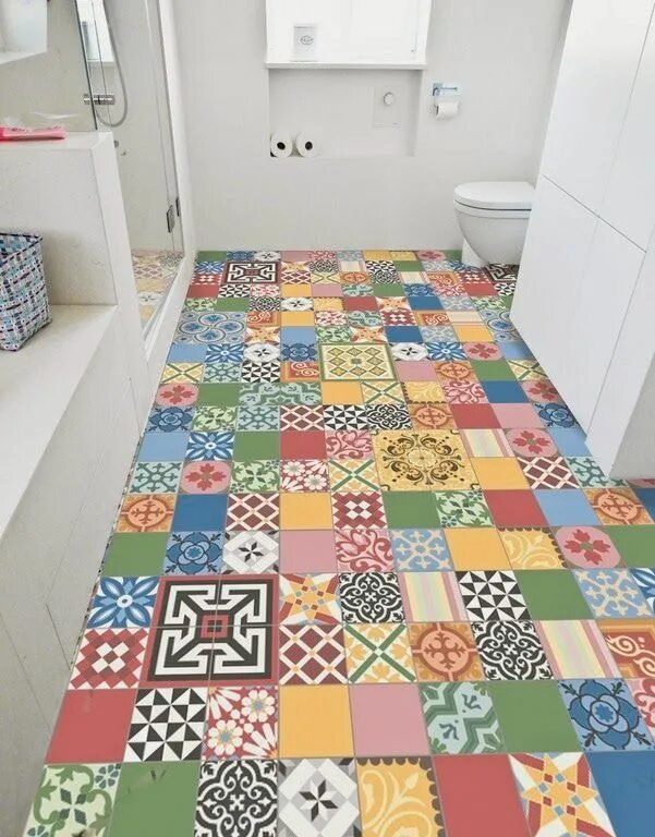 Разноцветная плитка фото carreaux ciment traditionnels et contemporains - prix intéressant: Patchwork Cou