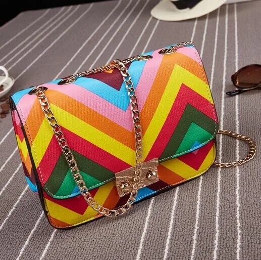 Разноцветная сумочка Find More Crossbody Bags Information about Brand Design Women Messenger bags Riv