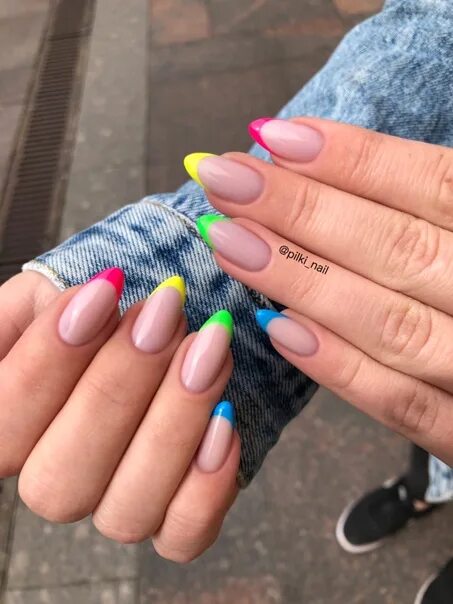 Радужный маникюр #Nails_WF #nails #маникюр #colors #rainbow #rainbownails #manic