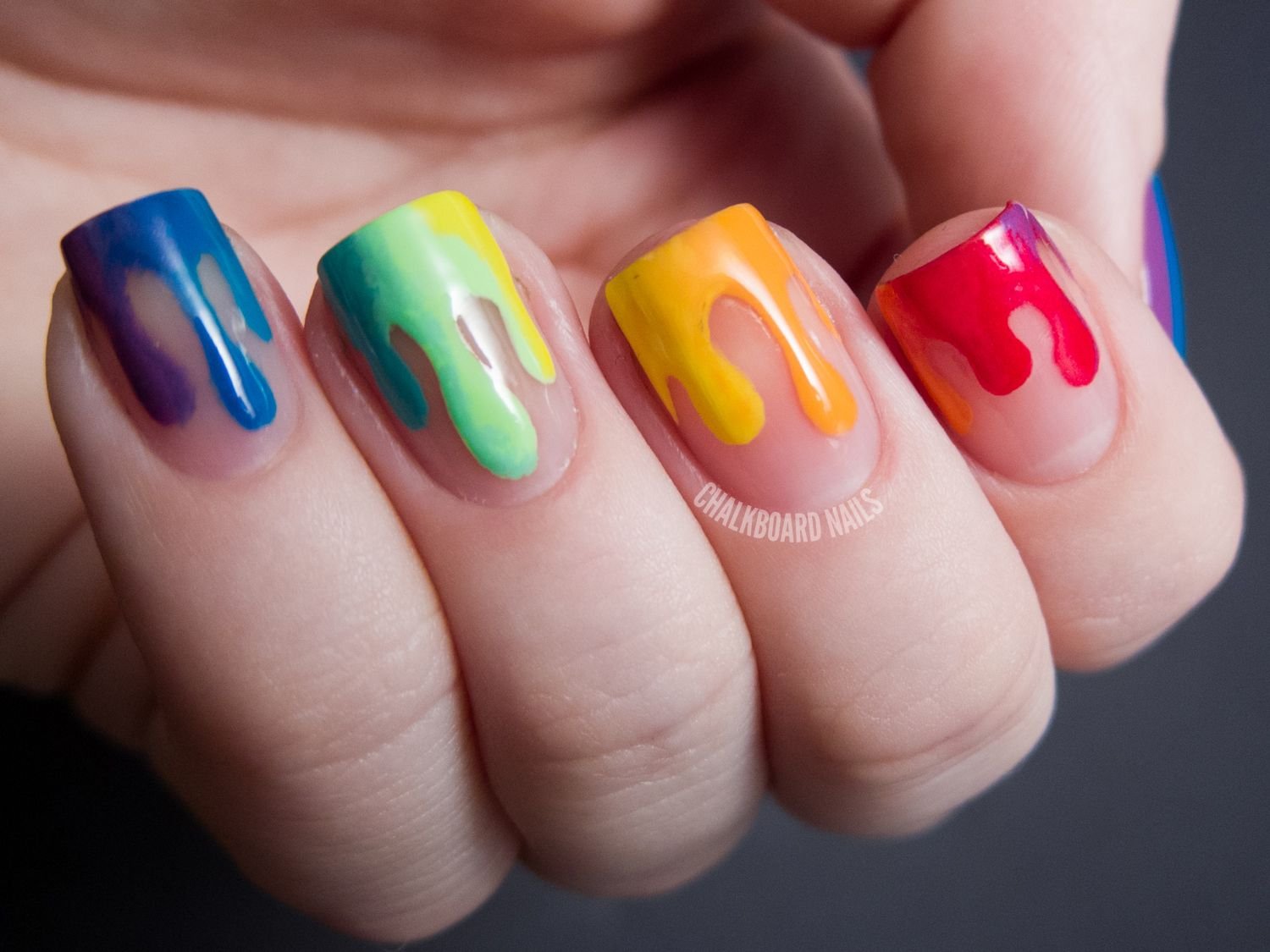 Разноцветный маникюр фото Colorful nails - 77 photo