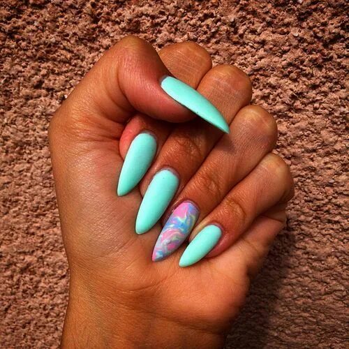 Разноцветный маникюр миндаль #nailart #longnail #nails #smalto Shiny nails designs, Cute nails, Gorgeous nail