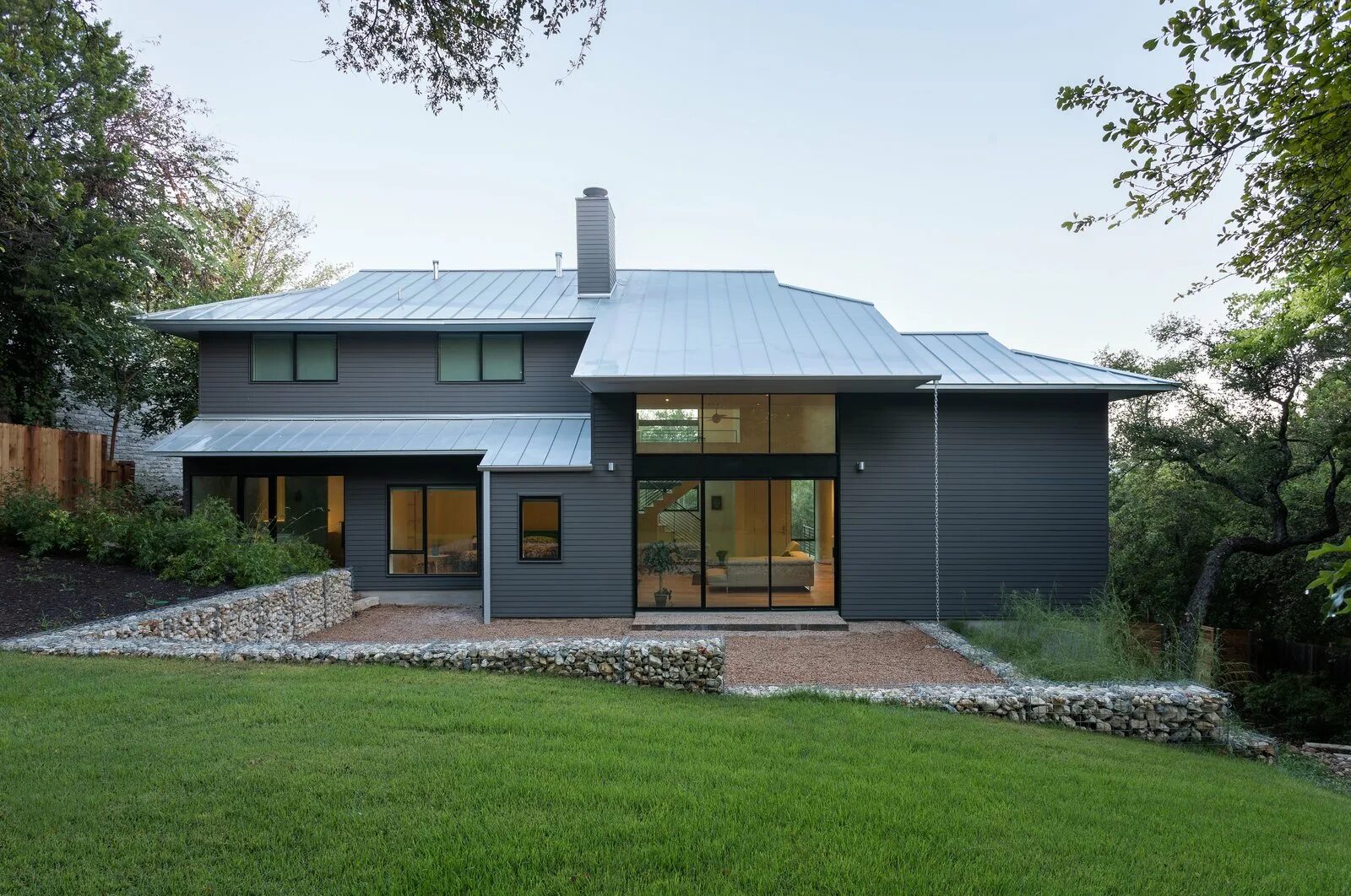 Разноуровневая крыша фото Search "standing seam siding" from A Retired Couple Gives Their Home of Three De