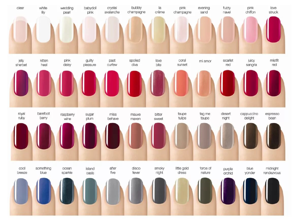 Разновидности маникюра фото и названия Polish Galore: SensatioNail's 2013 Nail Color Collection Shellac nail colors, Op