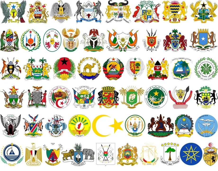 Разные гербы фото ► Coats of Arms - Africa Quiz - By kfastic