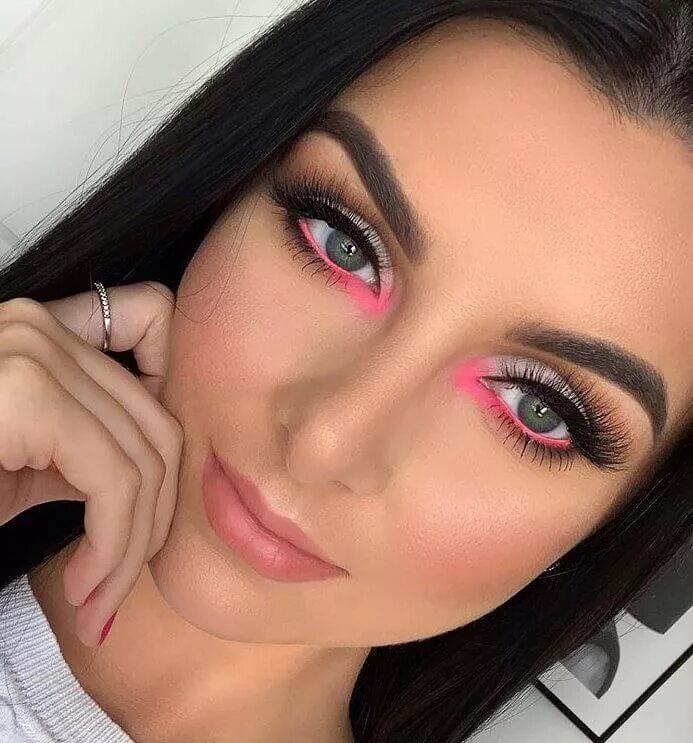 Разные глаза макияж 60 Best Summer Makeup Ideas For 2019 Pink eyeshadow look, Pink makeup, Summer ma