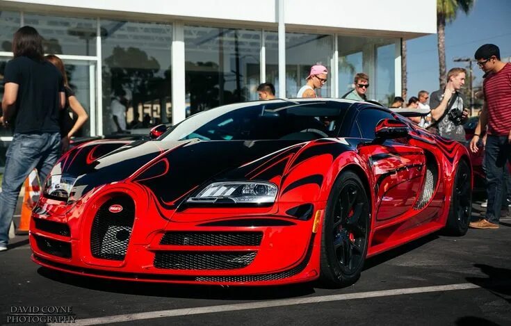 Разные крутые фото RARE Bugatti Veyron Vitesse - L' Or Style RED/BLACK #bugatti #veyron #supercar #