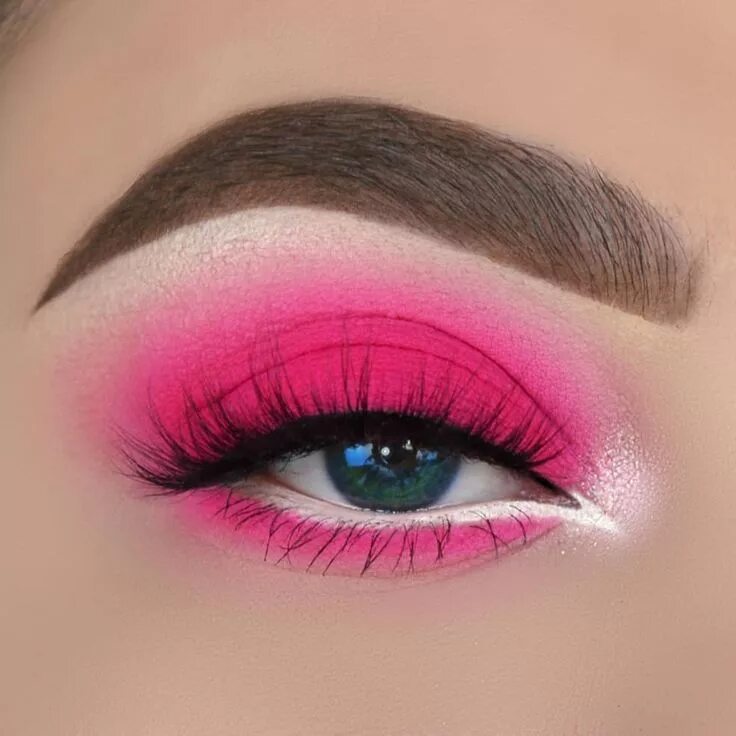 Разные легкие макияжи Pin by Снежана on Eye Makeup Tutorial Pink eye makeup, Artistry makeup, Colorful