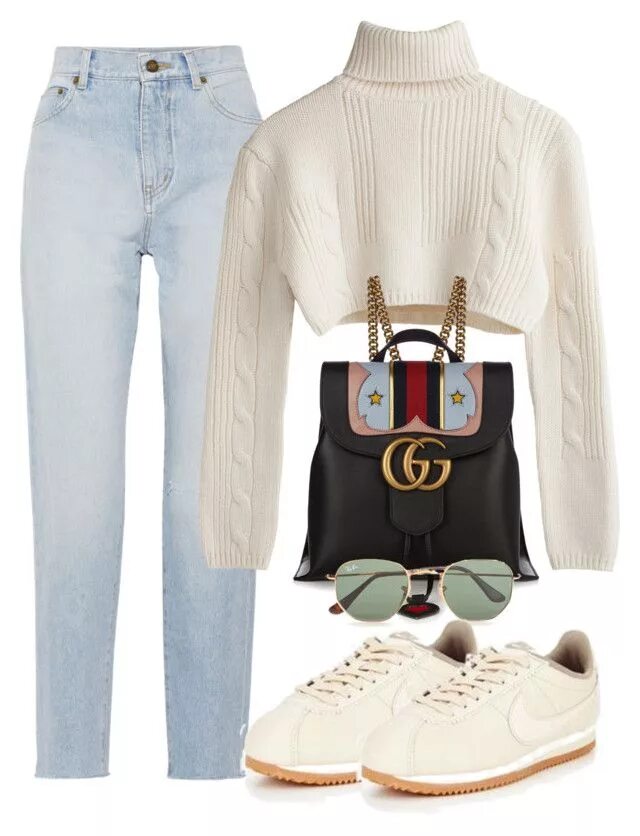 Разные луки фото "Untitled #3789" by camilae97 ❤ liked on Polyvore featuring Yves Saint Laurent, 