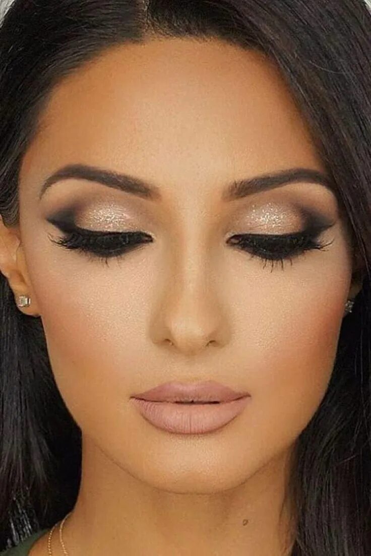 Разные макияжи 27 ideias de maquiagem para quem tem olhos castanhos Trucco sposa romantico, Tru