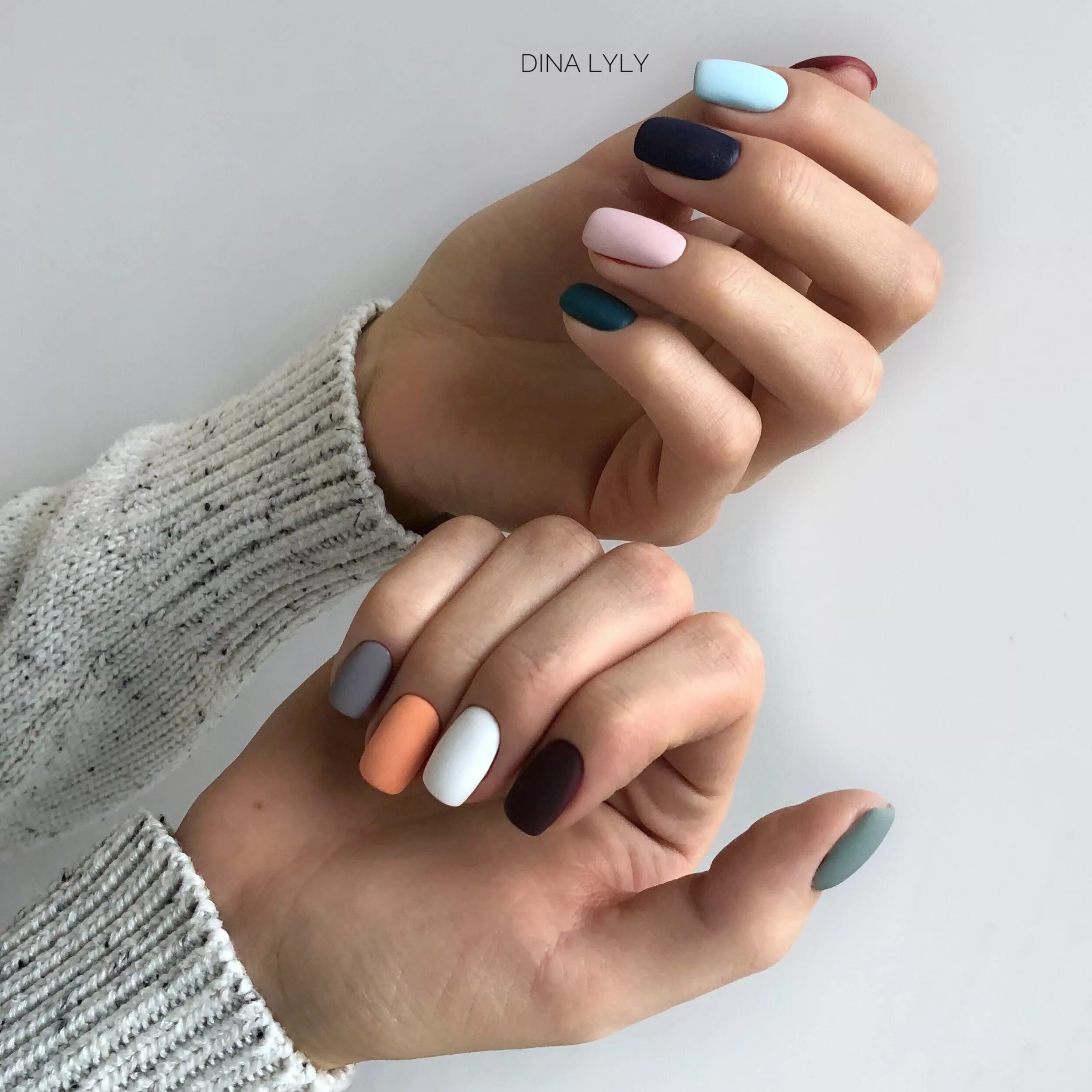 Разные ногти на руках дизайн Pin on Маникюр Stylish nails, Velvet nails, Manicure