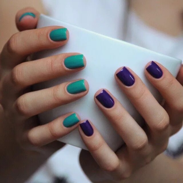 Разные ногти на руках дизайн 2024 Pin on Multi Coloured Nails