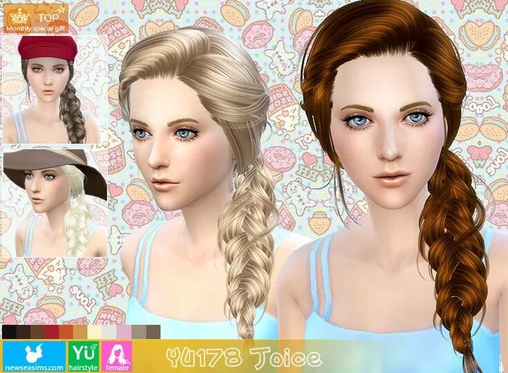 Разные прически Hairstyle(TopStuff) - NEWSEA Sims, Sims 4, Sims 4 blog