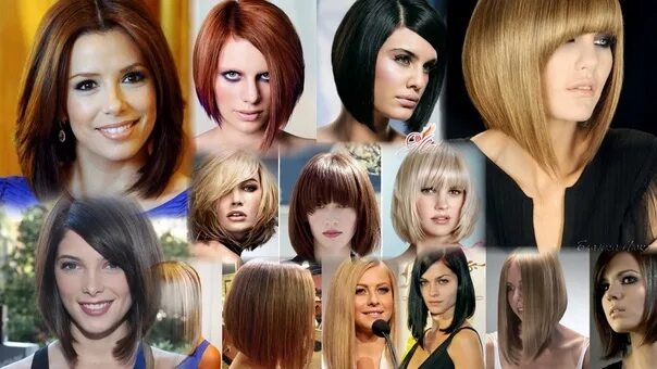 Разные прически каре Haircut "kare", "bob" on medium hair. 2022 Салон "РОМАШКА" и ногтевые студии "НО