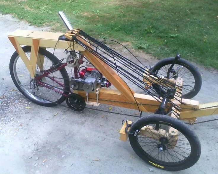 Разные самоделки Motorized recumbent tadpole W/CVT pics - Motorized Bicycle Engine Kit Forum Recu