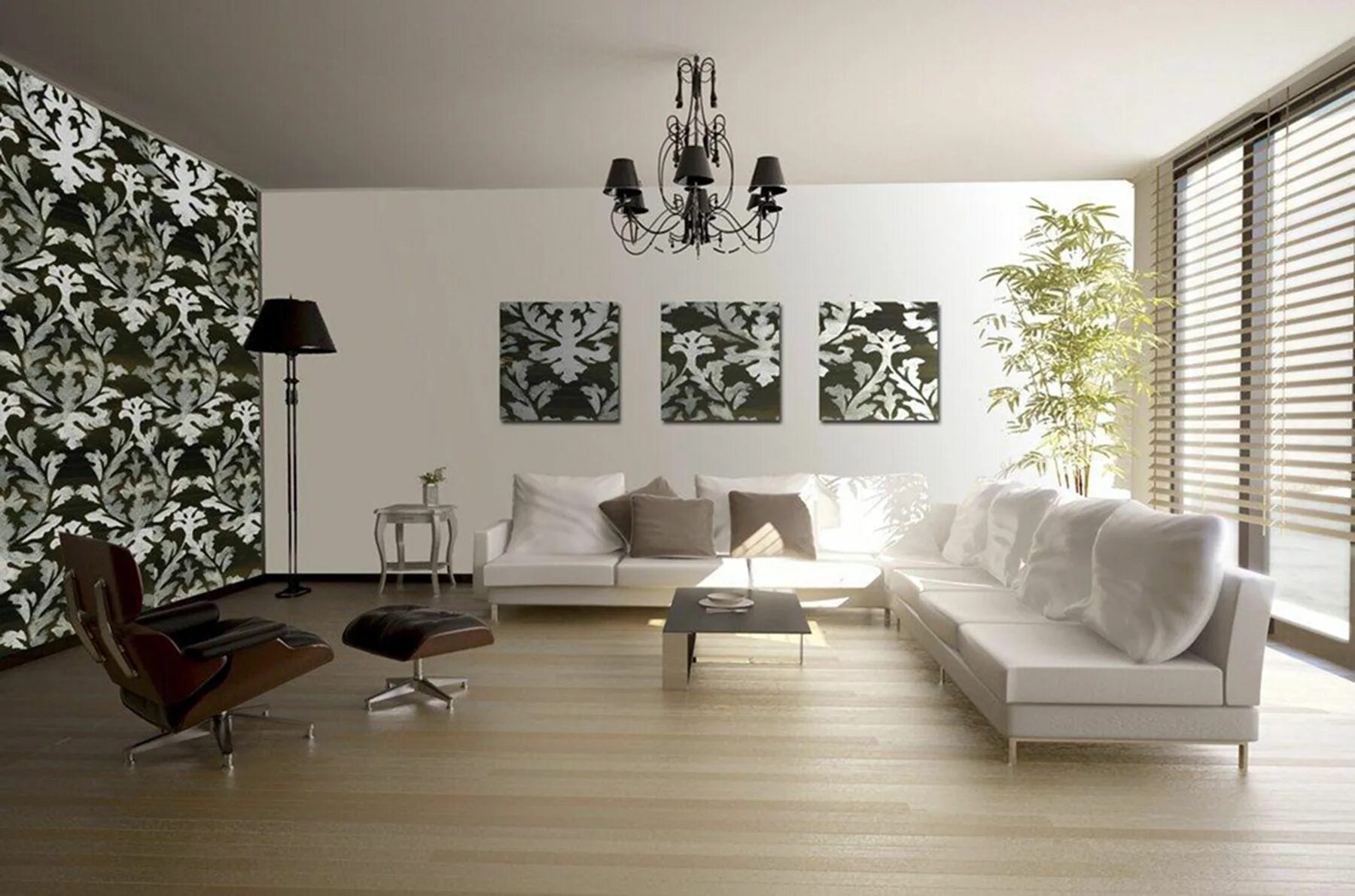 Разные стены в интерьере гостиной 20+ Wallpaper Decorations For Living Room - ZYHOMY