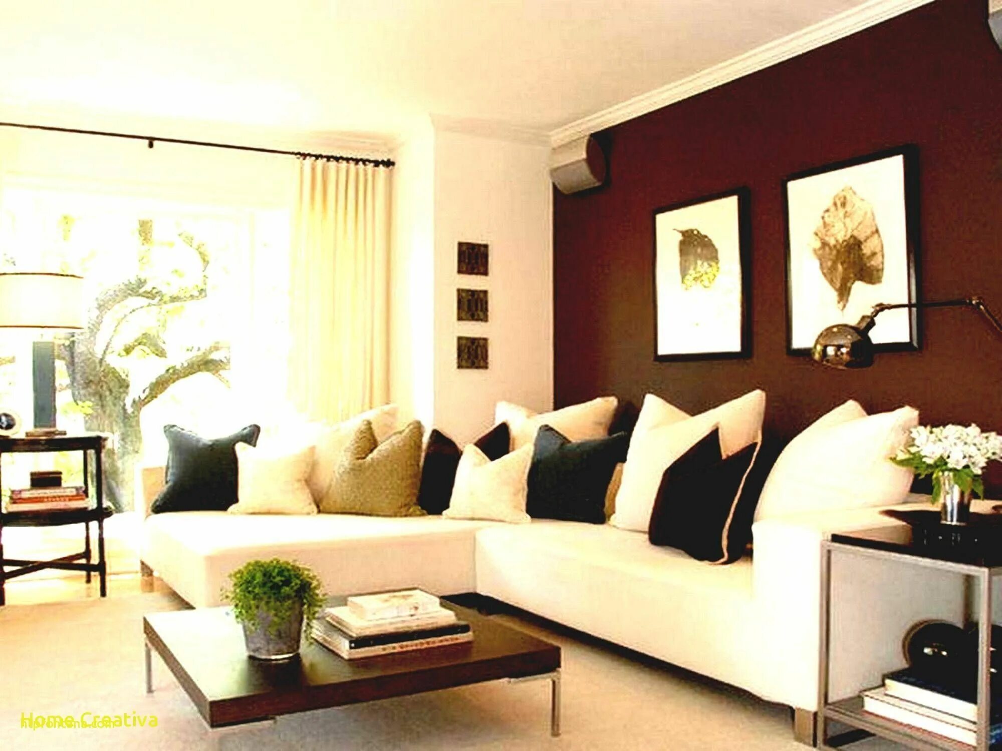 Разные стены в интерьере гостиной Unique sofa Color Ideas for Living Room Home Design