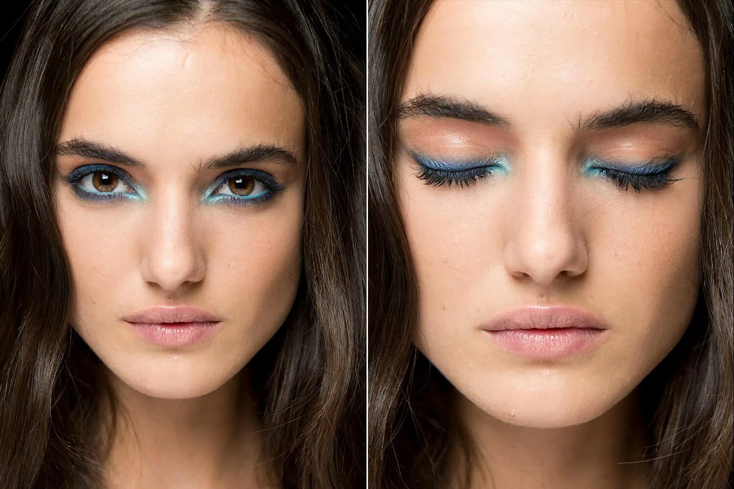 Разные веки макияж Blauer Kajal: Der 80er Schminktrend macht uns frühlingsfrisch Schminkzeug, Braun