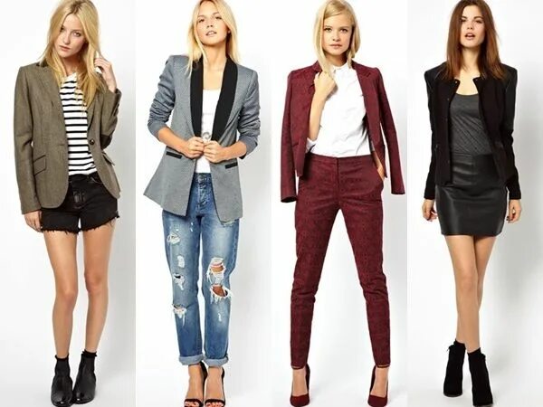 Разные женские стили wear blazer Pantalones de moda, Atuendos informales, Outfits